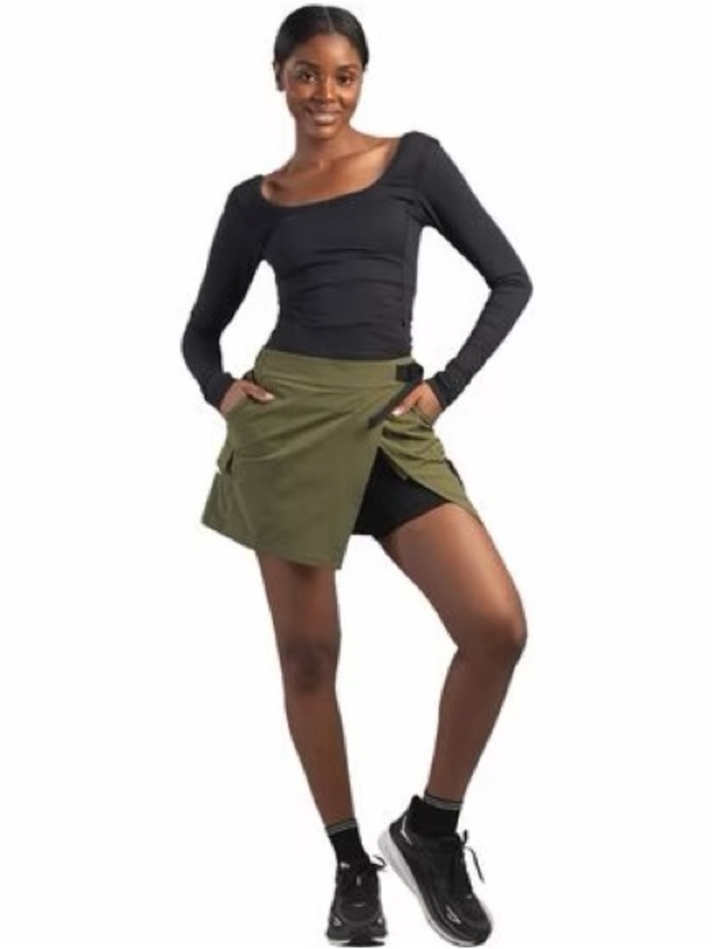 Wondery Outdoors Green Skort, Medium